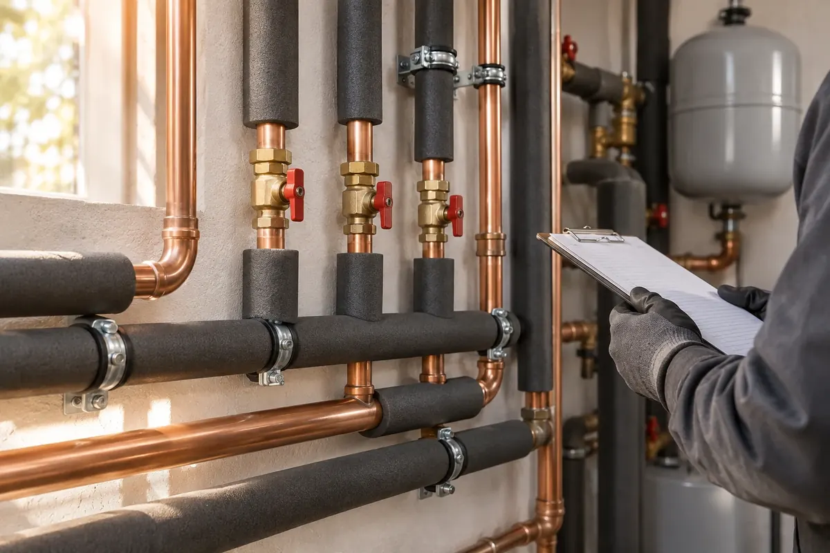 Installationsdetails gehören zum Leistungsumfang